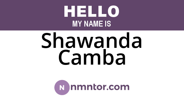 Shawanda Camba