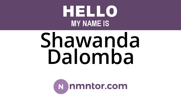 Shawanda Dalomba