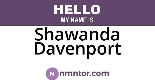 Shawanda Davenport