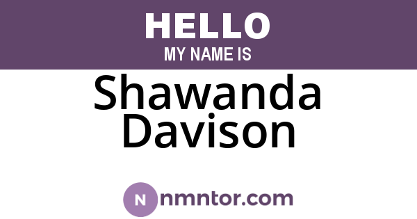 Shawanda Davison