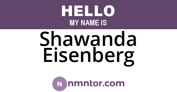 Shawanda Eisenberg