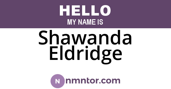 Shawanda Eldridge
