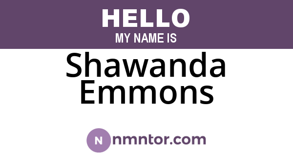Shawanda Emmons