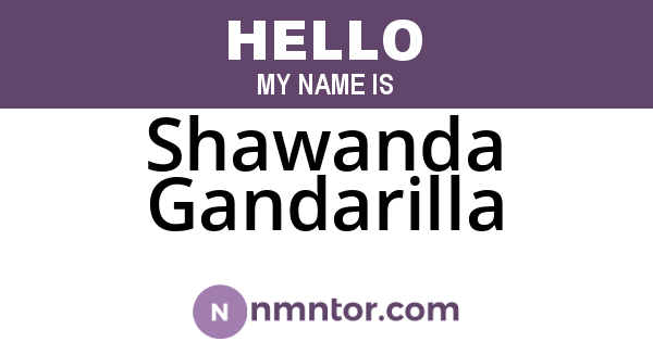 Shawanda Gandarilla
