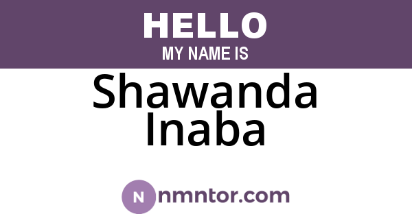 Shawanda Inaba