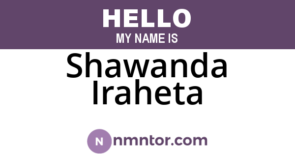 Shawanda Iraheta
