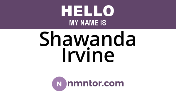 Shawanda Irvine