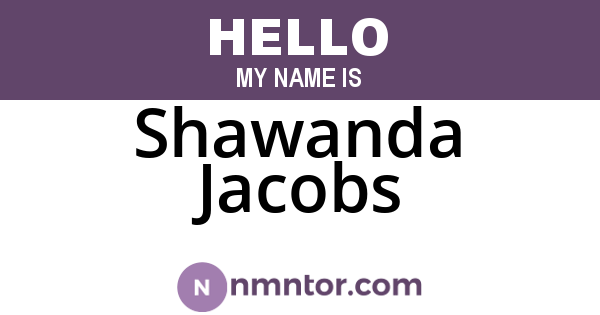 Shawanda Jacobs