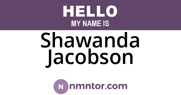 Shawanda Jacobson