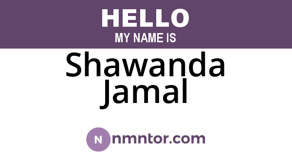 Shawanda Jamal