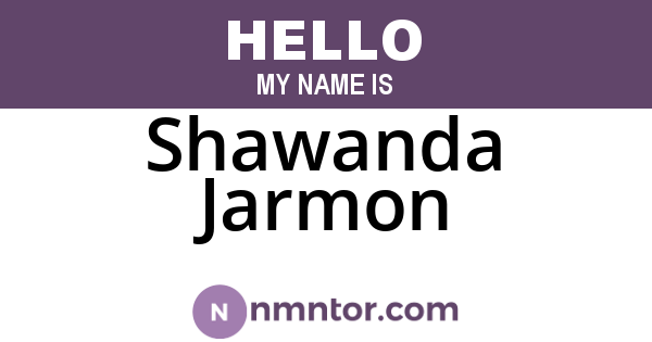 Shawanda Jarmon