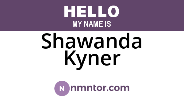 Shawanda Kyner