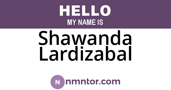 Shawanda Lardizabal