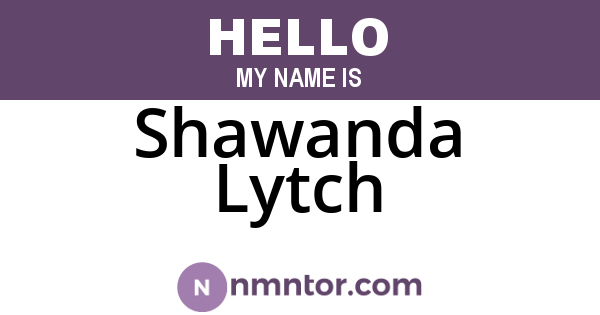 Shawanda Lytch