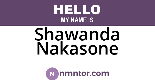 Shawanda Nakasone