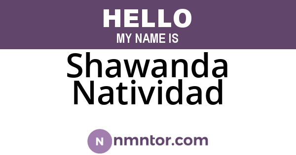 Shawanda Natividad