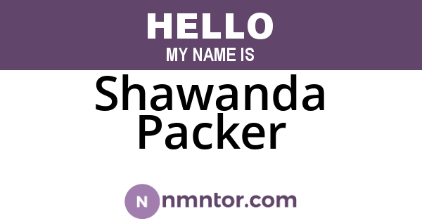 Shawanda Packer