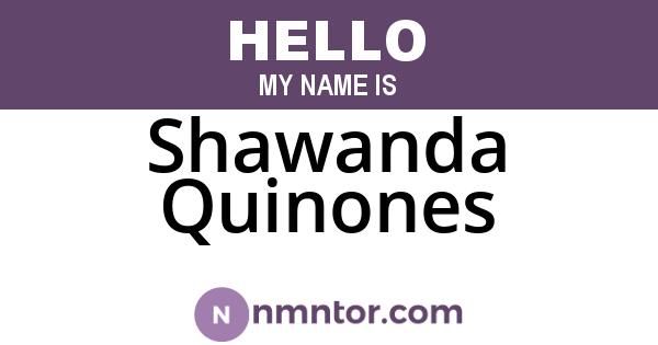 Shawanda Quinones