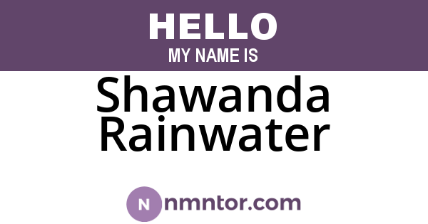 Shawanda Rainwater