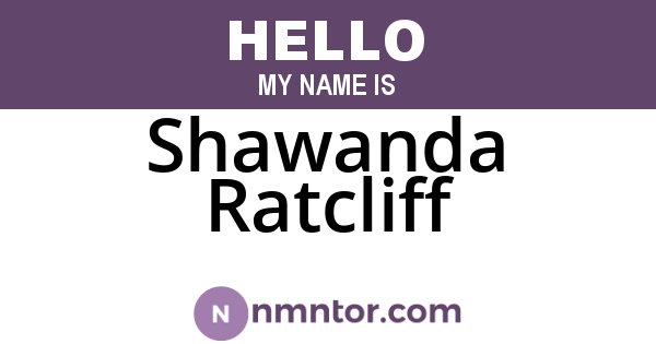 Shawanda Ratcliff