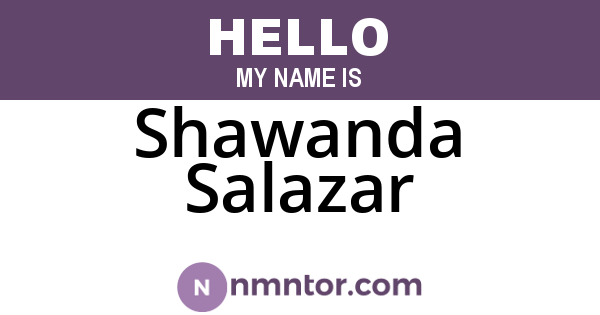 Shawanda Salazar