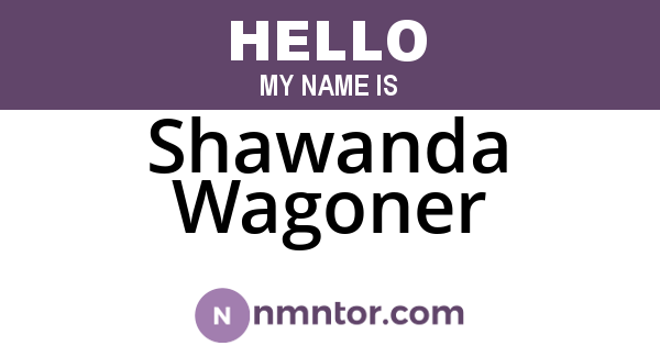 Shawanda Wagoner