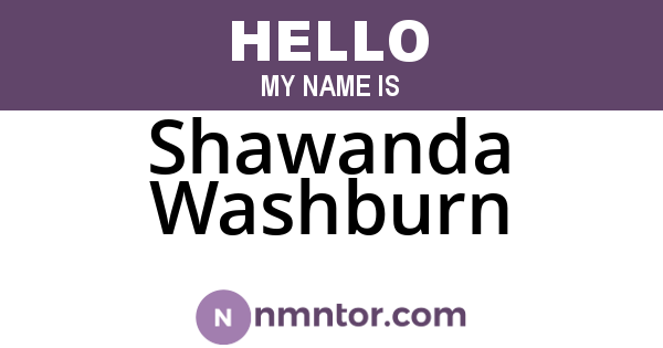 Shawanda Washburn