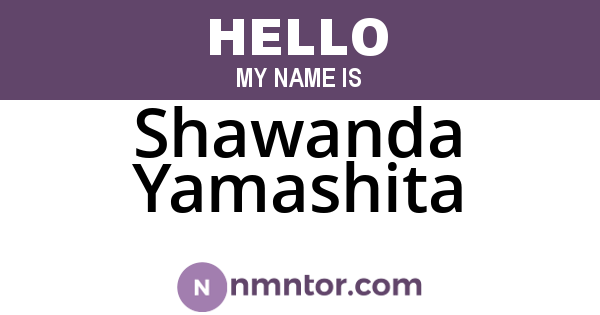 Shawanda Yamashita