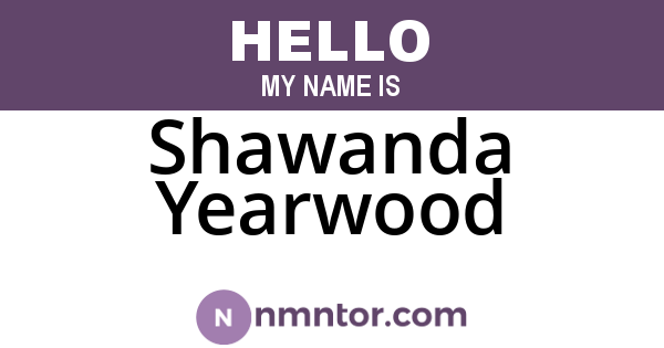 Shawanda Yearwood