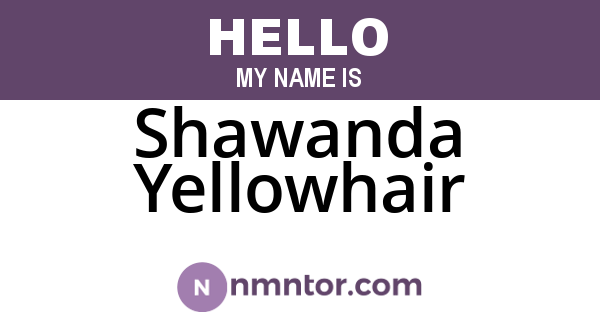 Shawanda Yellowhair
