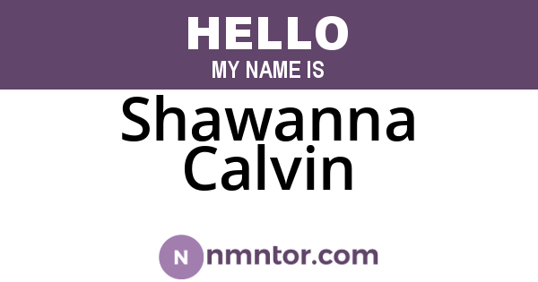 Shawanna Calvin