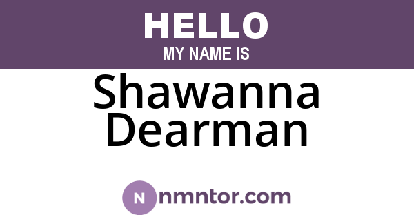 Shawanna Dearman