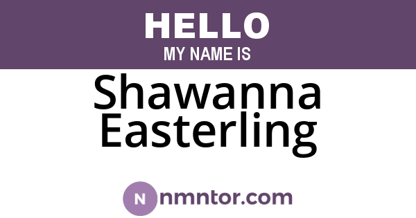 Shawanna Easterling