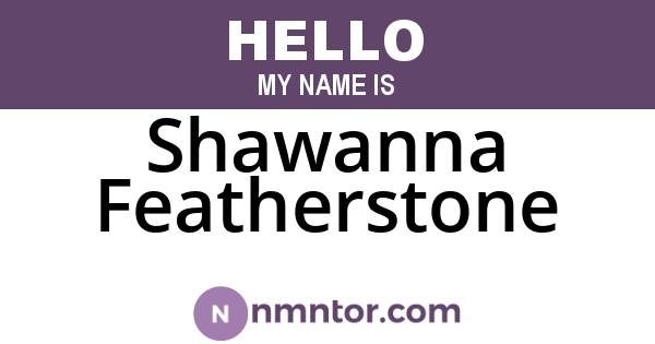 Shawanna Featherstone