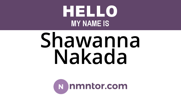 Shawanna Nakada