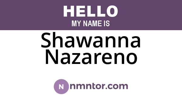 Shawanna Nazareno