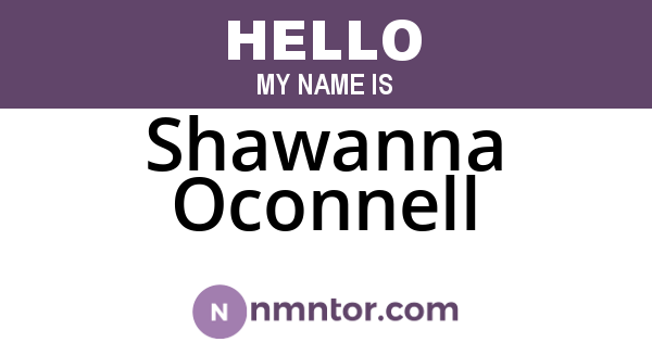 Shawanna Oconnell