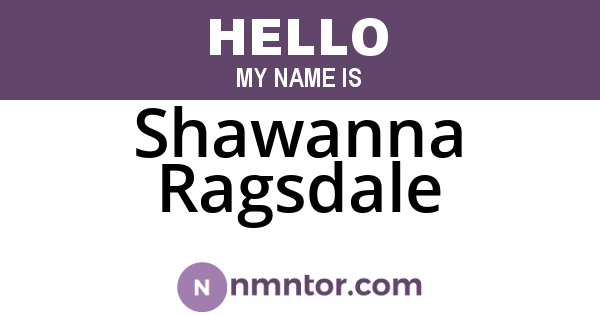 Shawanna Ragsdale