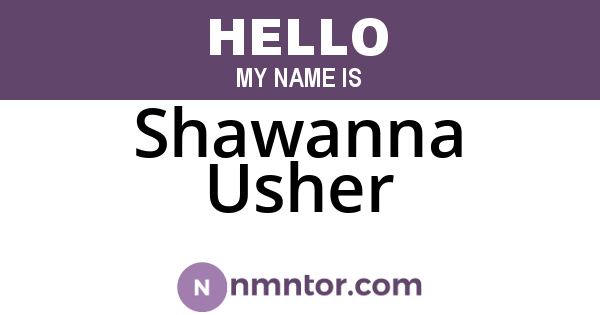 Shawanna Usher