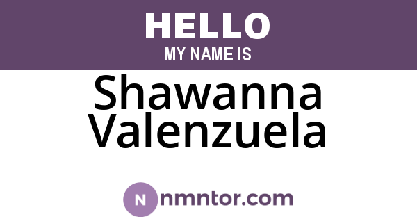 Shawanna Valenzuela