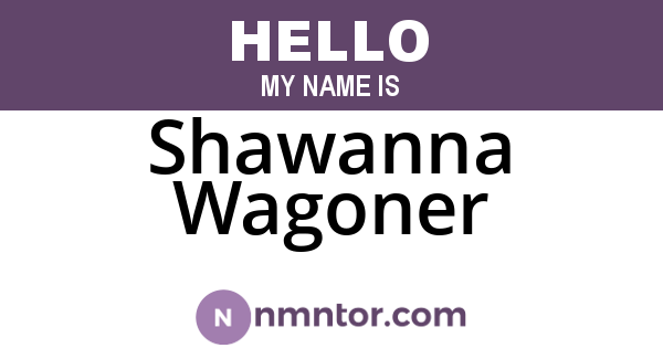 Shawanna Wagoner