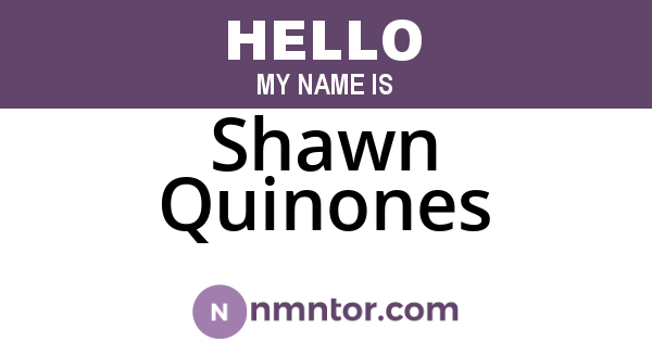 Shawn Quinones