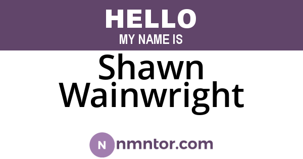 Shawn Wainwright