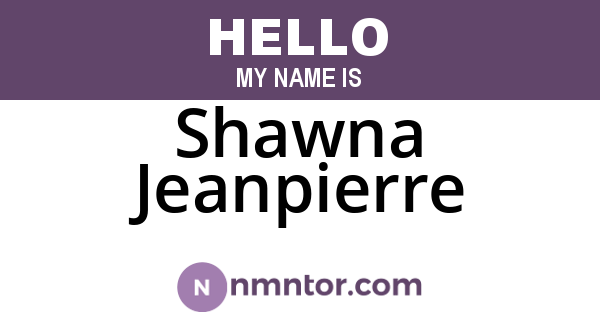 Shawna Jeanpierre