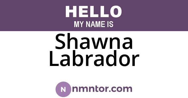 Shawna Labrador