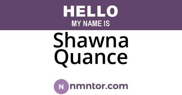Shawna Quance