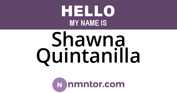 Shawna Quintanilla