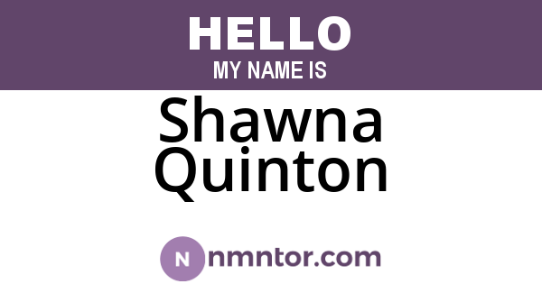Shawna Quinton