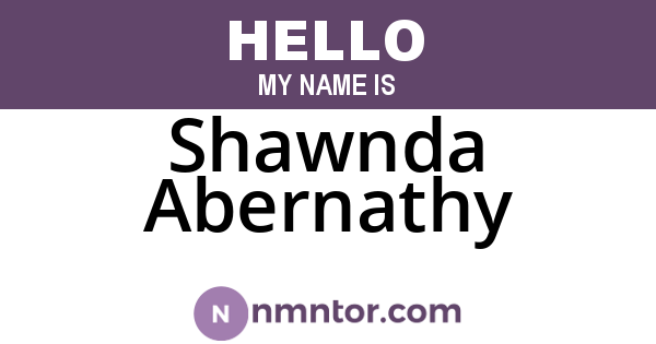 Shawnda Abernathy
