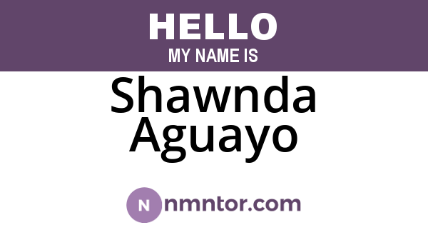 Shawnda Aguayo